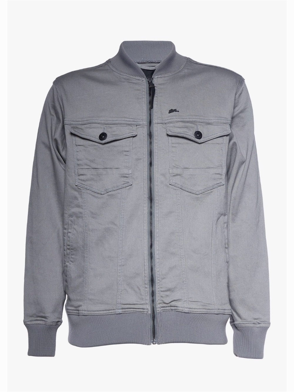 A. Tiziano Tommy Men’s Gray Twill Jacket, Size Small